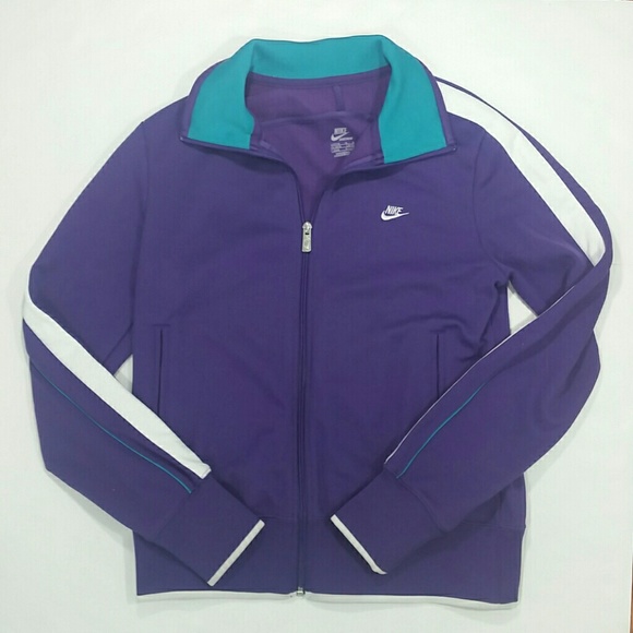 purple nike track jacket